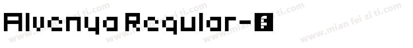 Alvenya Regular字体转换